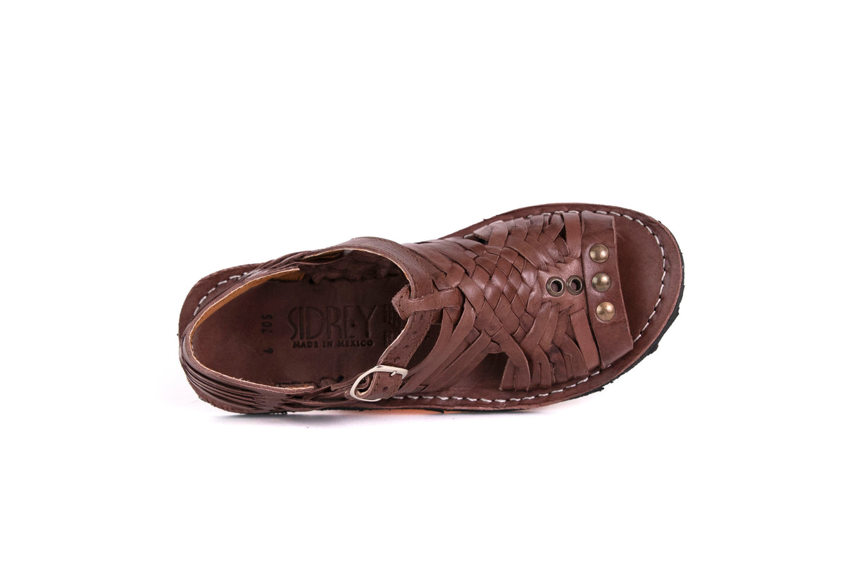SIDREY Women's Pihuamo Mexican Huarache Sandals - Brown
