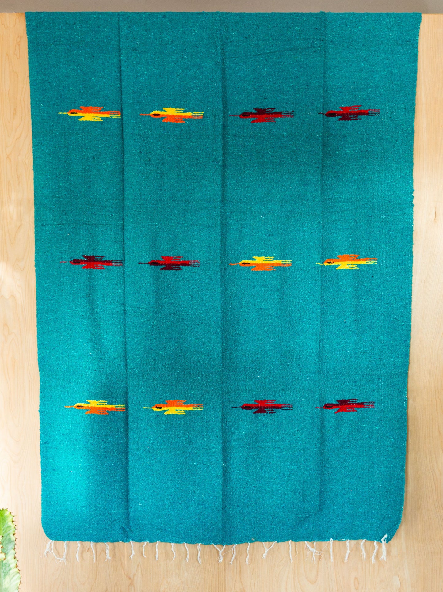 Pajaro Design Mexican Blankets - Teal