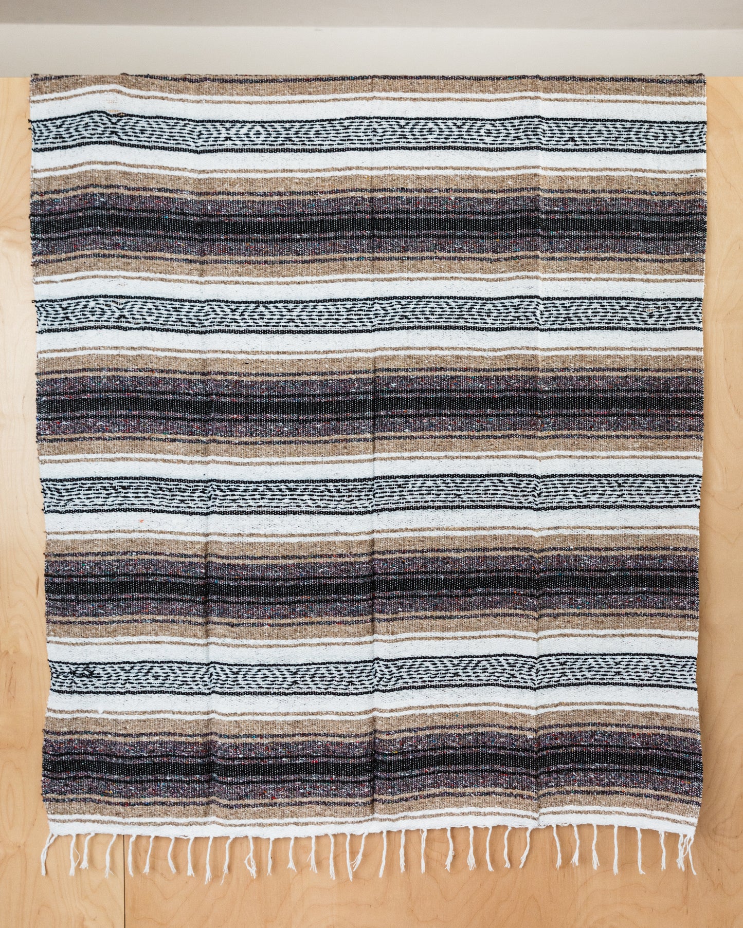 Traditional Mexican Blankets - Tan