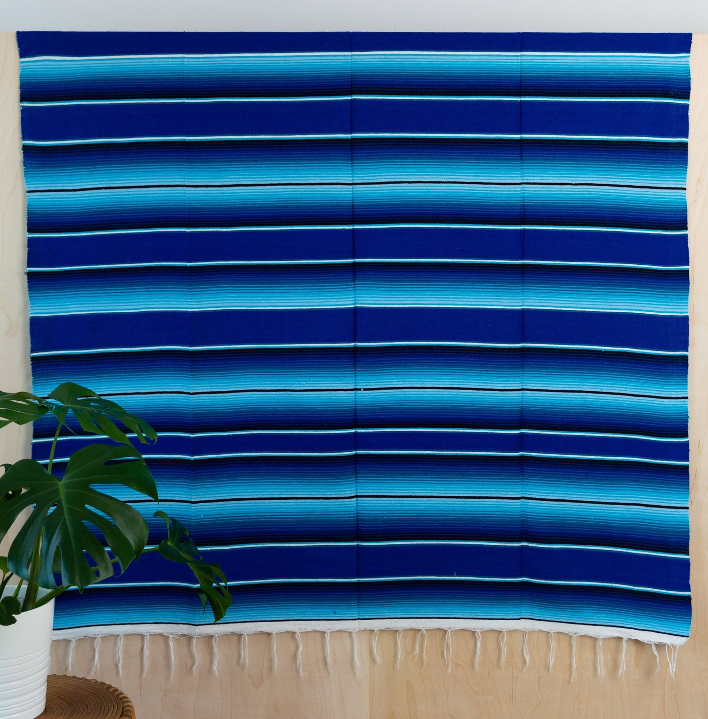 Serape Mexican Blankets - Royal Blue