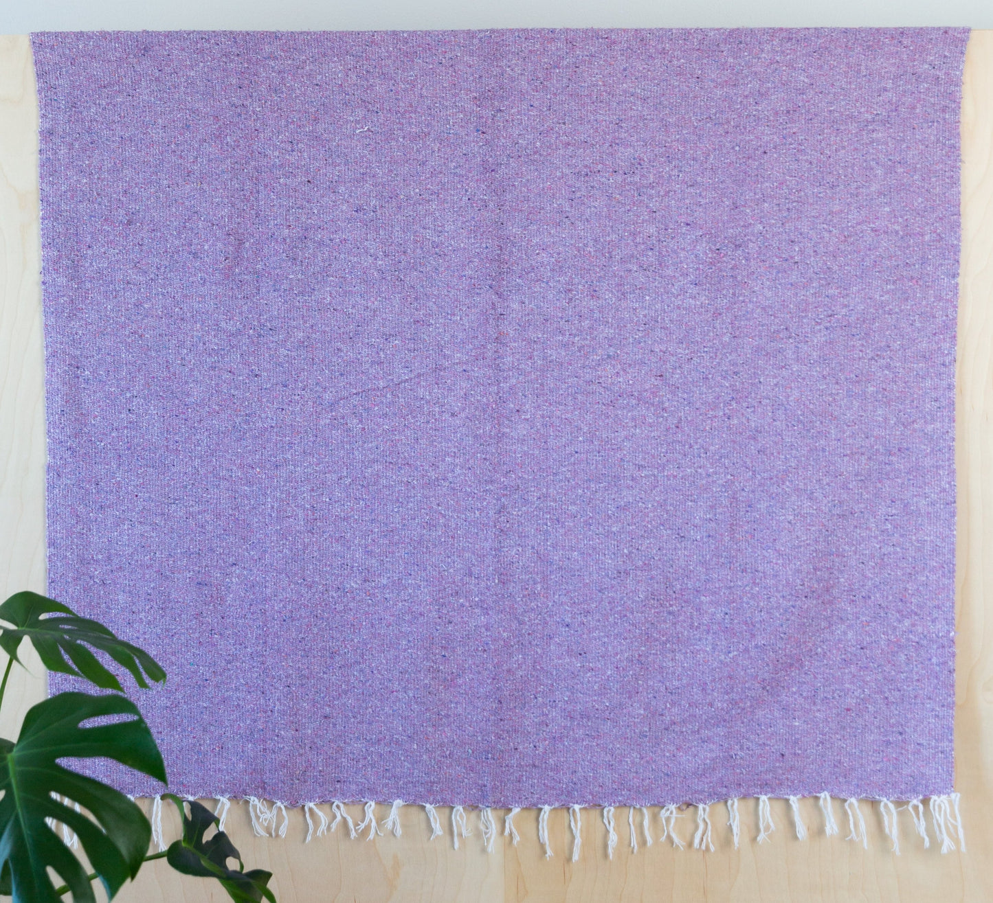 Solid Woven Color Mexican Blankets - Lavender