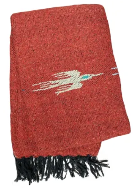 Pajaro Design Mexican Blankets - Burnt Orange
