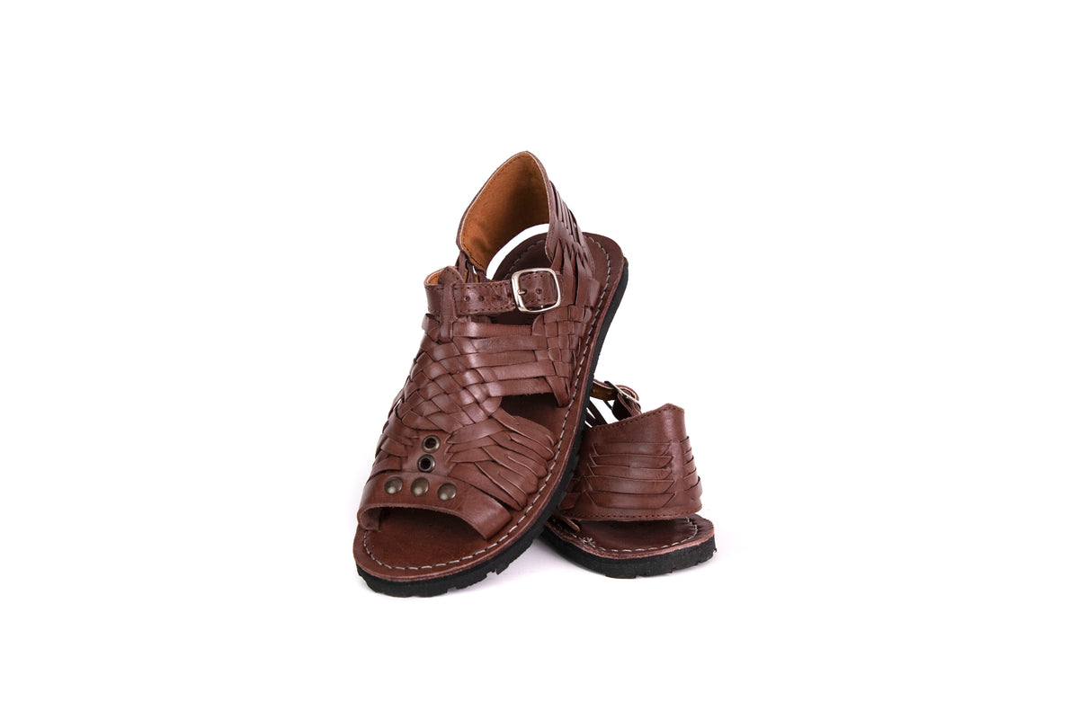 SIDREY Women's Pihuamo Mexican Huarache Sandals - Brown