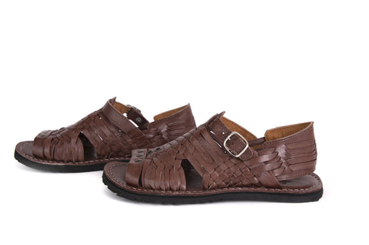 SIDREY Women's Pihuamo Mexican Huarache Sandals - Brown