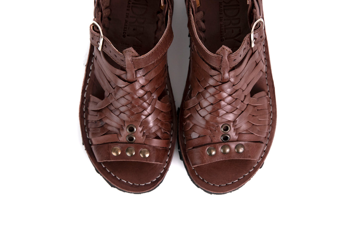 SIDREY Women's Pihuamo Mexican Huarache Sandals - Brown