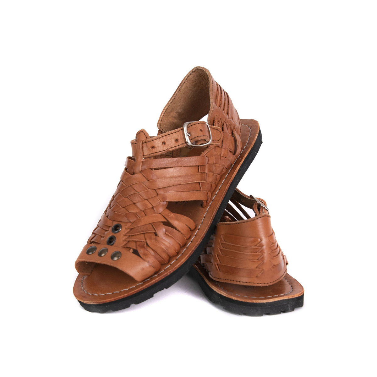 SIDREY Women's Pihuamo Mexican Huarache Sandals - Chedron