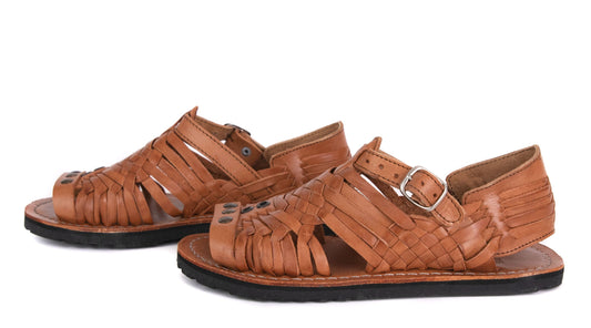 SIDREY Women's Pihuamo Mexican Huarache Sandals - Chedron