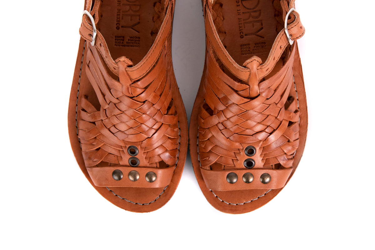 SIDREY Women's Pihuamo Mexican Huarache Sandals - Chedron