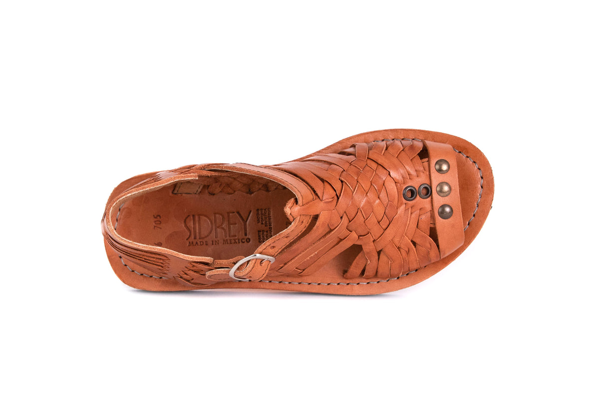 SIDREY Women's Pihuamo Mexican Huarache Sandals - Chedron