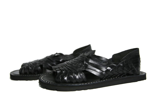 SIDREY Women's Pachuco Mexican Huarache Sandals - Black